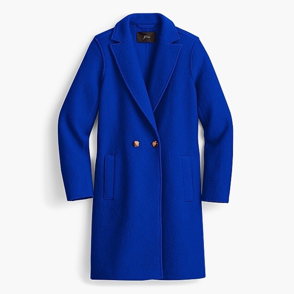 J. Crew Daphne Topcoat Boiled Italian Wool